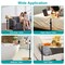 C-Shaped Bathtub Tray Table With Adjustable Height 360° Rotatable Desktop Freestanding Bath Caddy Against Wall Couch Bed Sofa Side Table